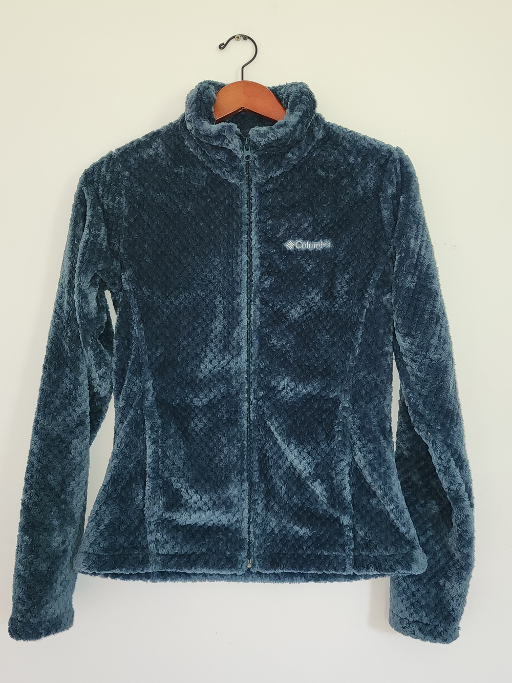 Columbia Women's Teal Plush Full-Zip Fleece Jacket